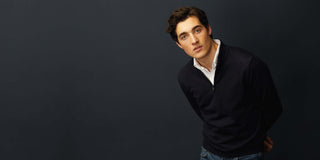 Appearance-Merino-Half-Zip-Jumper-Strik- Trøje-Crew-lynlås-dark-navy-mørke-blå