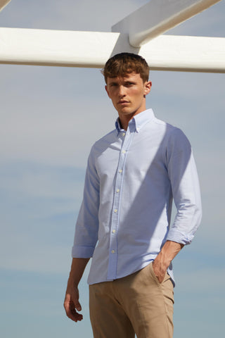 Appearance-Oxford-Lyse-blaa-Skjorte-Shirt-Light-Blue-Blå-herre