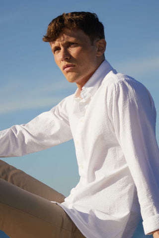 Appearance-Seersucker-Skjorte-Shirt-Hvid-Pure-White