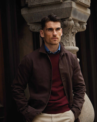 Appearance-canvas-jacket-jakke-overshirt-chocolate-brown-brun-sommerjakke-casual-blazer