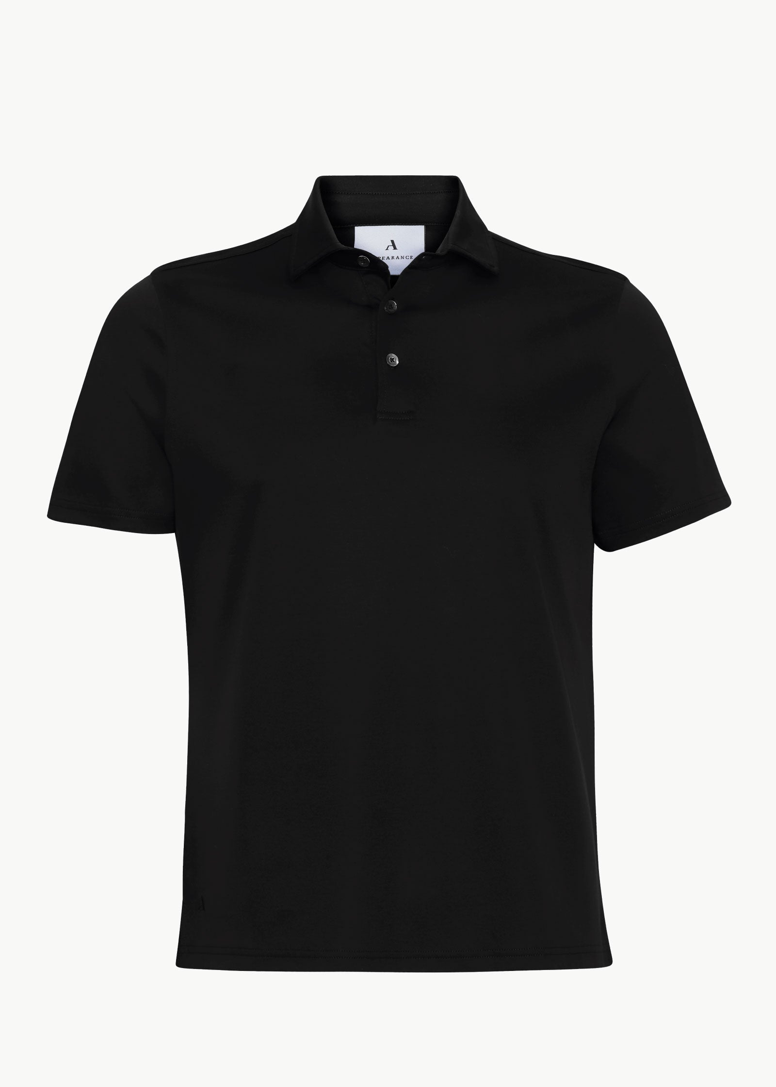 Jersey Polo Shirt, Deep Black