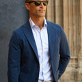 Appearance-An-Ivy-Brushed-Cotton-Jacket-Blazer-Jakke-Navy-Moerkeblaa-Blaa-Herre-Maend-Men-Unstructured-Bomuld-Skjorte-Business-Kontor-Casual-Jeans