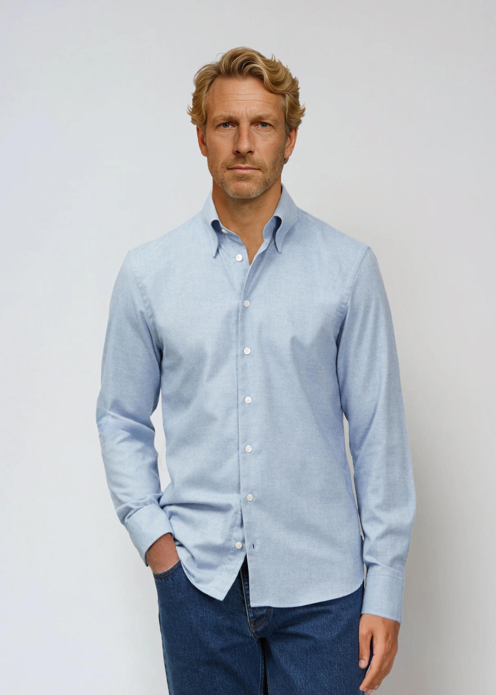 Appearance-An-Ivy-Cashmere-Cotton-Skjorte-Shirt-Herre-Maend-Toej-Herretoej-Kashmir-Light-Blue-Blaa-Lyseblaa