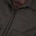 Appearance-An-Ivy-Flannel-Blouson-Jacket-Jakke-Brown-Brun-Vindtaet-Regntaet-Waterproof-Padded-Uld-Wool-Men-Maend-Herre