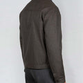 Appearance-An-Ivy-Flannel-Blouson-Jacket-Jakke-Brown-Brun-Vindtaet-Regntaet-Waterproof-Padded-Uld-Wool-Men-Maend-Herre