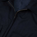 Appearance-An-Ivy-Flannel-Blouson-Jacket-Jakke-Navy-Moerkeblaa-Vindtaet-Regntaet-Waterproof-Padded-Uld-Wool-Men-Maend-Herre