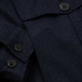Appearance-An-Ivy-Flannel-Blouson-Jacket-Jakke-Navy-Moerkeblaa-Vindtaet-Regntaet-Waterproof-Padded-Uld-Wool-Men-Maend-Herre