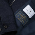 Appearance-An-Ivy-Flannel-Blouson-Jacket-Jakke-Navy-Moerkeblaa-Vindtaet-Regntaet-Waterproof-Padded-Uld-Wool-Men-Maend-Herre