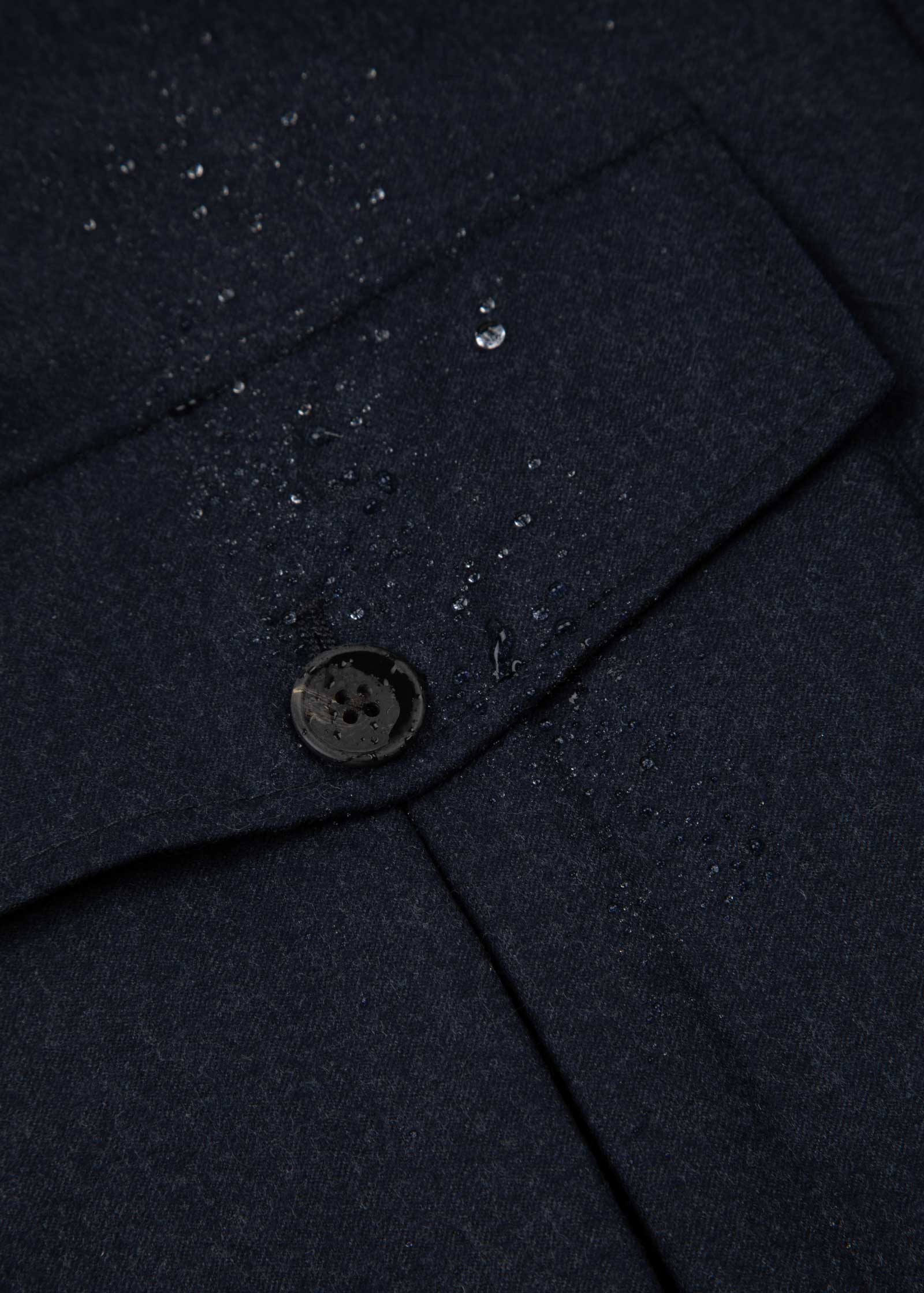 Appearance-An-Ivy-Flannel-Blouson-Jacket-Jakke-Navy-Moerkeblaa-Vindtaet-Regntaet-Waterproof-Padded-Uld-Wool-Men-Maend-Herre