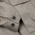 Appearance-An-Ivy-Flannel-Blouson-Jacket-Jakke-Sand-Beige-Vindtaet-Regntaet-Waterproof-Padded-Uld-Wool-Men-Maend-Herre