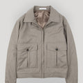 Appearance-An-Ivy-Flannel-Blouson-Jacket-Jakke-Sand-Beige-Vindtaet-Regntaet-Waterproof-Padded-Uld-Wool-Men-Maend-Herre