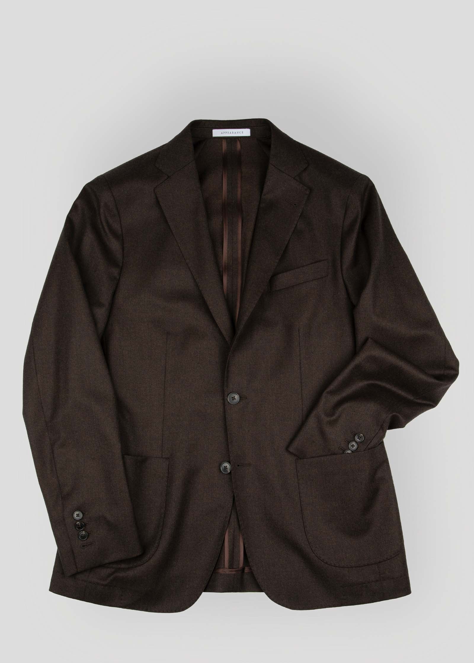Appearance-An-Ivy-Flannel-Jacket-Blazer-Jakke-Brun-Moerkebrun-Dark-Brown-Herre-Maend-Men-Unstructured-Wool-Uld-Skjorte-Denim-Sand-Bukser-Chinos
