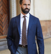 Appearance-An-Ivy-Flannel-Wool-Striped-Blazer-Jacket-Jakke-Unstructured-Navy-Moerke-Blaa-Stribet-Striped-Brun-Brown-Herre-Maend-Men