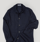 Appearance-An-Ivy-Flex-Wool-Shirt-Jacket-Jakke-Skjortejakke-Overshirt-Navy-Blaa-Lommer-Knapper-Herre-Maend-Men