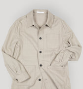 Appearance-An-Ivy-Flex-Wool-Shirt-Jacket-Jakke-Skjortejakke-Overshirt-Sand-Beige-Lommer-Knapper-Herre-Maend-Men