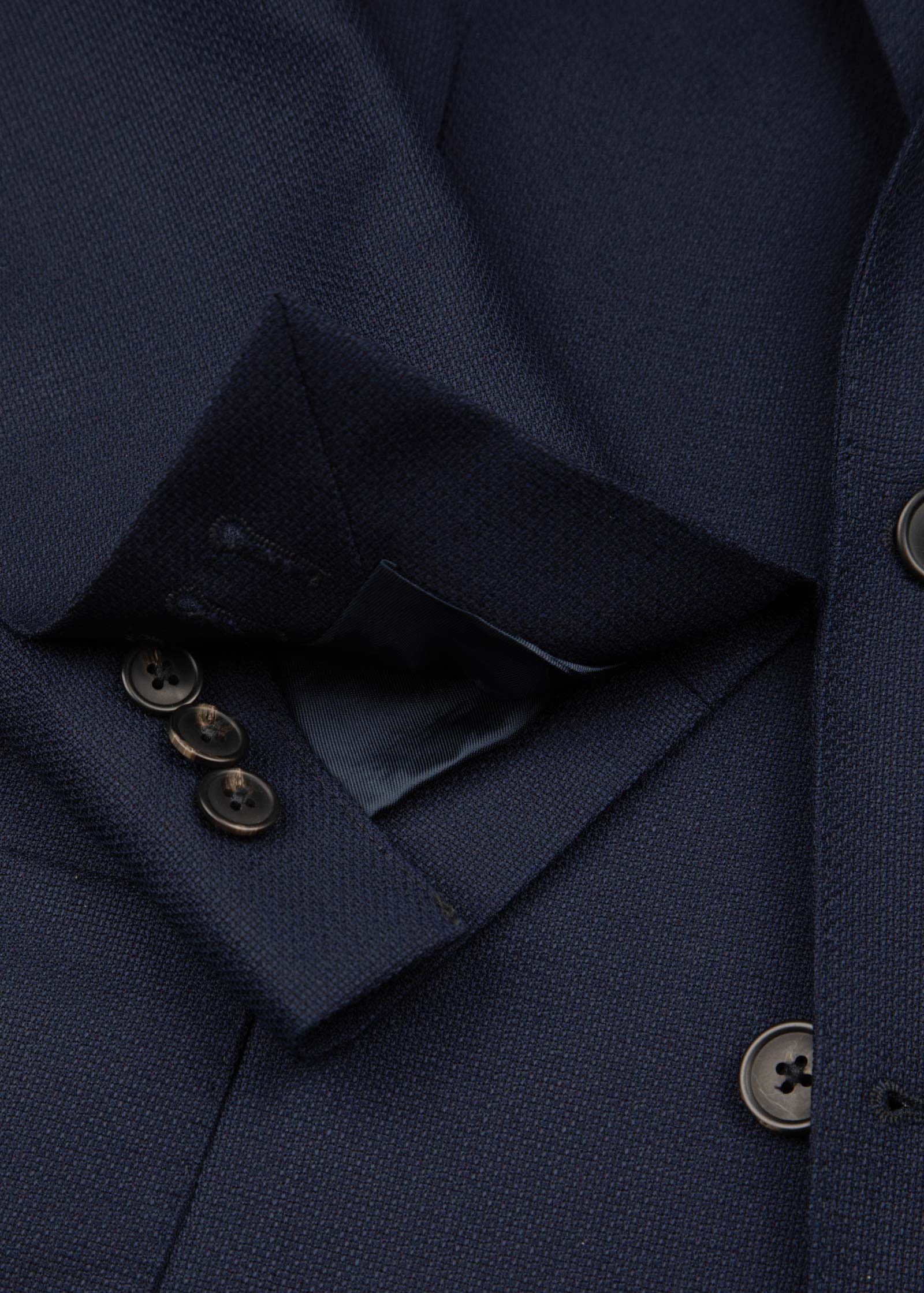 Appearance-An-Ivy-Hopsack-Jacket-Blazer-Jakke-Navy-Moerkeblaa-Blaa-Herre-Maend-Men-Krylfri-Uld-Wrinkle-Free-Business-Casual-Kontor-Skjorte-Hvid-Twill