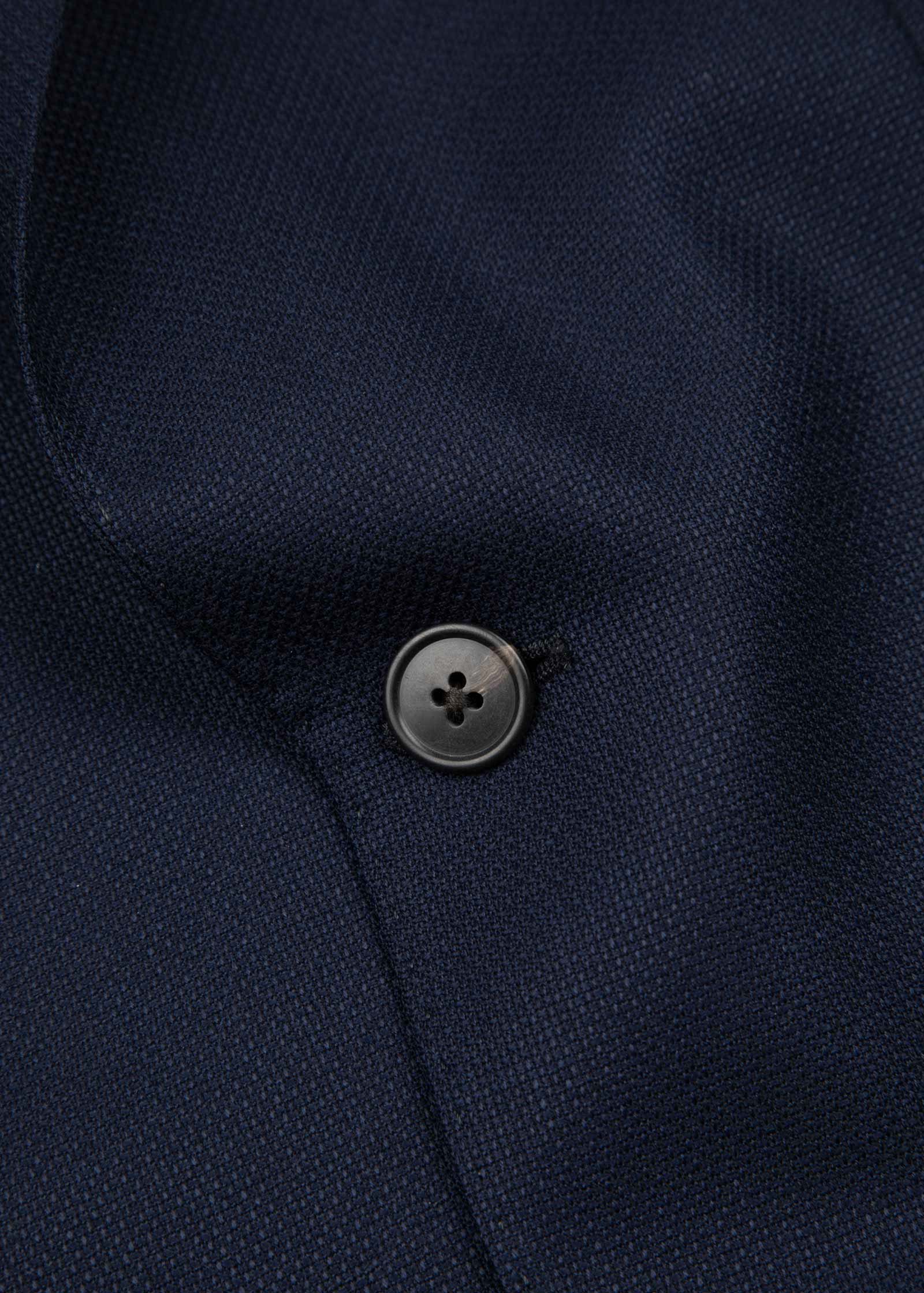 Appearance-An-Ivy-Hopsack-Jacket-Blazer-Peak-Lapel-Jakke-Navy-Moerkeblaa-Blaa-Herre-Maend-Men-Krylfri-Uld-Wrinkle-Free