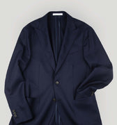 Appearance-An-Ivy-Hopsack-Jacket-Blazer-Peak-Lapel-Jakke-Navy-Moerkeblaa-Blaa-Herre-Maend-Men-Krylfri-Uld-Wrinkle-Free