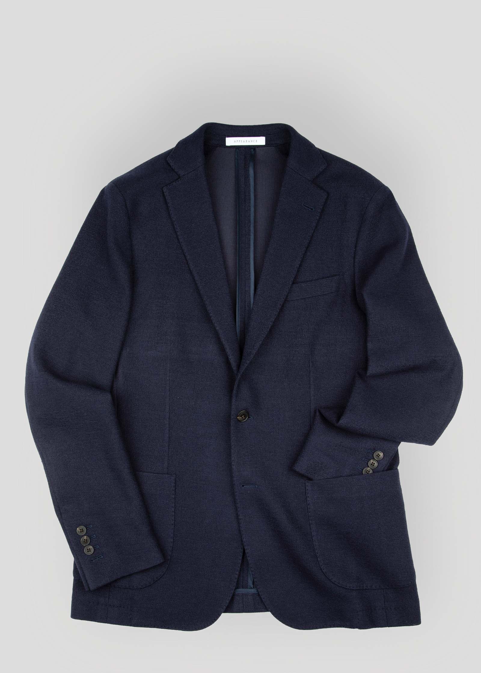 Appearance-An-Ivy-Knitted-Jacket-Blazer-Jakke-Navy-Moerkeblaa-Blaa-Herre-Maend-Men-Strikket-Jersey-Uld-Bomuld-Wool-Cotton-Jeans-Blå-Hvid-White-Royal-Oxford-Skjorte-Shirt-Cutaway-Jeans