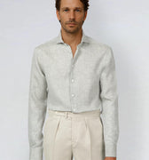 Appearance-An-Ivy-Linen-Shirt-Skjorte-extreme-Cut-Away-Sommer-Maend-Herre-Men-green-grøn-Summer-Hoer-Sand-Chinos-Bukser-Ferie-Afslappet-Casual-Sommer--fritid-arbejde-kontor-casual-chinos-bukser
