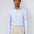 Appearance-An-Ivy-Linen-Shirt-Skjorte-Lyseblaa-Blaa-Stribet-Striped-Blue-Light-Cut-Away-Sommer-Maend-Herre-Men-Summer-Hoer
