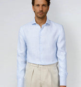 Appearance-An-Ivy-Linen-Shirt-Skjorte-Lyseblaa-Blaa-Stribet-Striped-Blue-Light-Cut-Away-Sommer-Maend-Herre-Men-Summer-Hoer