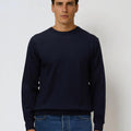 Appearance-An-Ivy-Merino-Pullover-Sweater-Troeje-Strik-Striktroeje-Knit-Uld-Wool-Dark-Navy-Blaa-Moerkeblaa-Herre-Maend