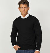 Appearance-merino-pullover-knit-strik-crew-sort-deep-black-herre