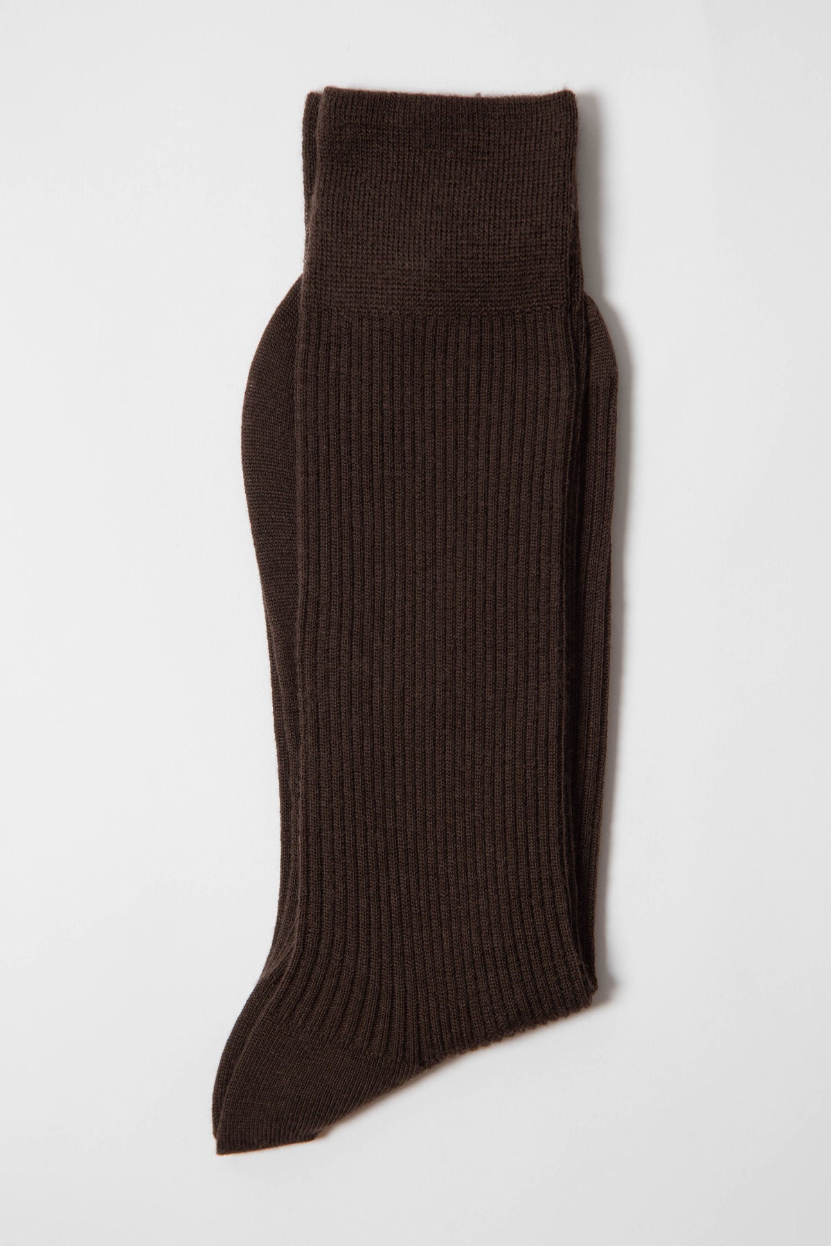 Appearance-An-Ivy-Merino-Ribbed-Socks-Sokker-Ribbede-Maend-Herre-Stroemper-Men-Brun-Brown-Uld-Wool