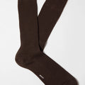 Appearance-An-Ivy-Merino-Ribbed-Socks-Sokker-Ribbede-Maend-Herre-Stroemper-Men-Brun-Brown-Uld-Wool