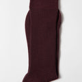 Appearance-An-Ivy-Merino-Ribbed-Socks-Sokker-Ribbede-Maend-Herre-Stroemper-Men-Bugundy-Moerke-Roed-Lilla-Uld-Wool