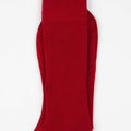 Appearance-An-Ivy-Merino-Ribbed-Socks-Sokker-Ribbede-Maend-Herre-Stroemper-Men-Red-Roed-Uld-Wool