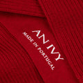 Appearance-An-Ivy-Merino-Ribbed-Socks-Sokker-Ribbede-Maend-Herre-Stroemper-Men-Red-Roed-Uld-Wool
