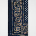 Appearance-An-Ivy-Navy-Flower-Artisan-Cube-Bandana-Scarf-Uld-Wool-Herre-Maend-Men-Moerke-Blaa