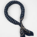 Appearance-An-Ivy-Navy-Flower-Artisan-Cube-Bandana-Scarf-Uld-Wool-Herre-Maend-Men-Moerke-Blaa