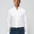 Appearance-An-Ivy-Oxford-Skjorte-Shirt-Pure-White-Hvid-Herre-Herretoej-Toej-Maend-Men-Oekologisk-Organic-Jeans