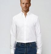 Appearance-An-Ivy-Oxford-Skjorte-Shirt-Pure-White-Hvid-Herre-Herretoej-Toej-Maend-Men-Oekologisk-Organic-Jeans