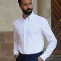 Appearance-An-Ivy-Oxford-Skjorte-Shirt-Pure-White-Hvid-Herre-Herretoej-Toej-Maend-Men-Oekologisk-Organic