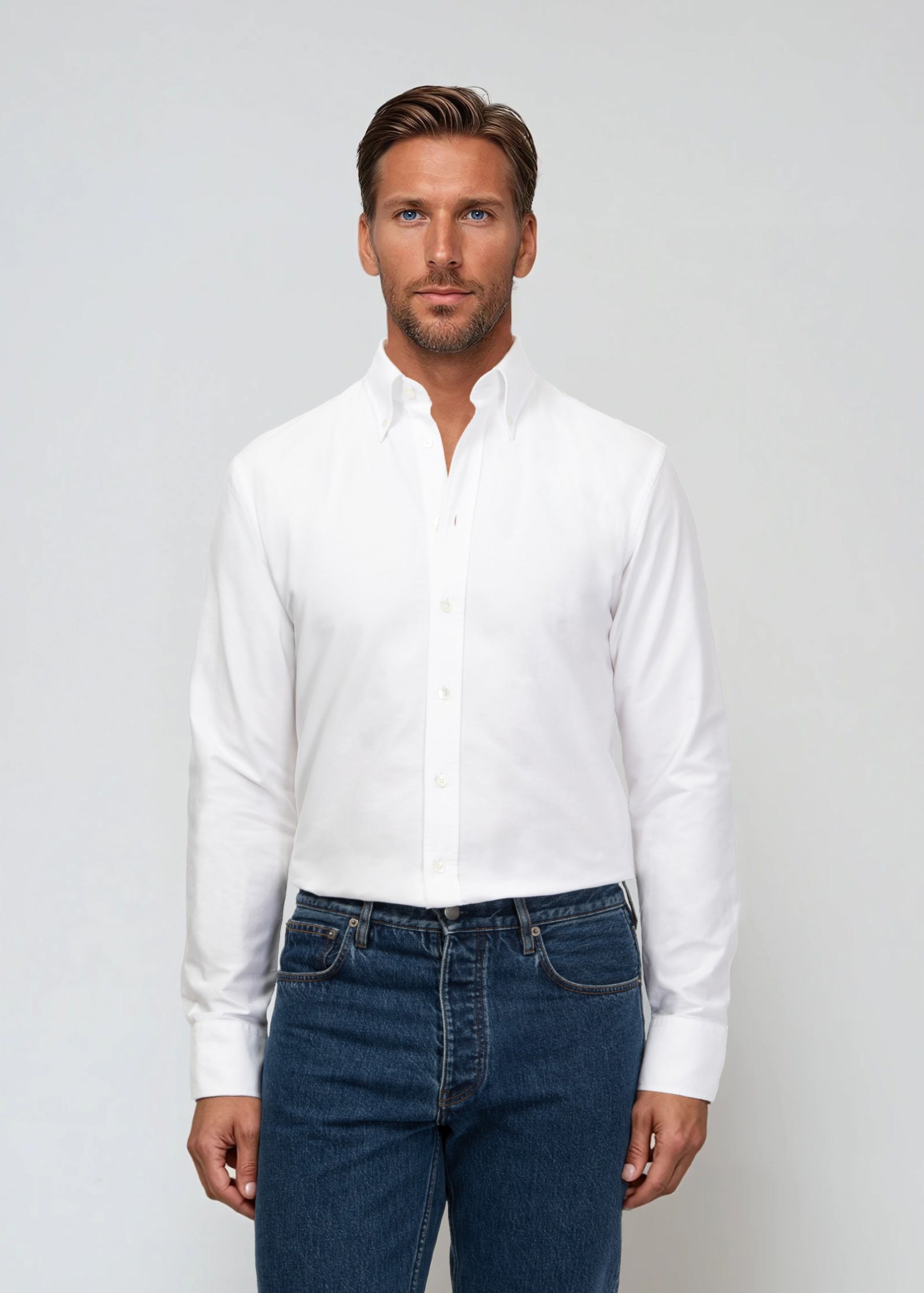 Oxford Shirt, Pure White 