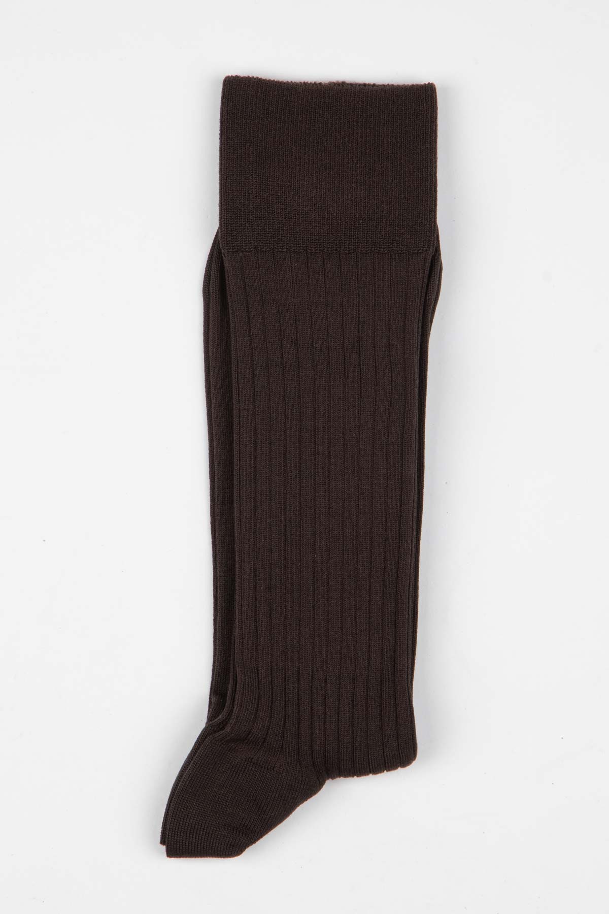 Appearance-An-Ivy-Ribbed-Socks-Red-Sokker-Ribbede-Brun-Brown-Bomuld-Maend-Herre-Stroemper