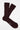 Burgundy Ribbed Cotton Socks