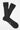 Charcoal Ribbed Cotton Socks