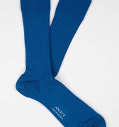 Appearance-An-Ivy-Ribbed-Socks-Cobalt-Blue-Blaa-Kobolt-Sokker-Ribbede-Bomuld-Maend-Herre-Stroemper