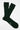 Forest Green Ribbed Cotton Socks