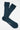 Indigo Blue Ribbed Cotton Socks