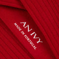 Appearance-An-Ivy-Ribbed-Socks-Red-Roed-Sokker-Ribbede-Bomuld-Maend-Herre-Stroemper