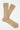 Beige Ribbed Cotton Socks