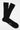 Black Ribbed Cotton Socks