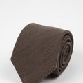 Appearance-An-Ivy-Slips-Tie-Brown-Wool-Uld-Silk-Silke-Brun-Moerkebrun-Herre-Maend-Men-Herretoej-Tekstur-Struktur-Structure-Texture