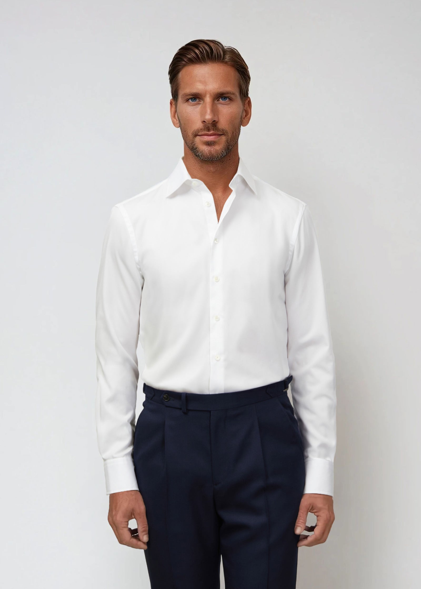 Twill Shirt, Pure White